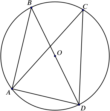 two angles from a chord in a circle