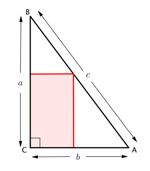 Solution Rectangles In Triangles Introducing Calculus Underground Mathematics