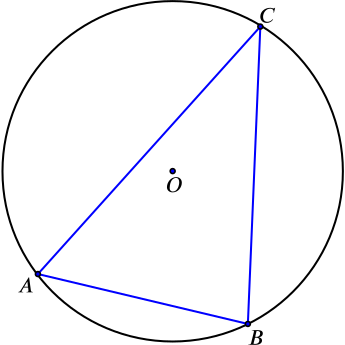circle with a triangle inside it